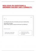 WGU D545 PA QUESTIONS & ANSWERS SOLVED 100&percnt; CORRECT&excl;&excl;