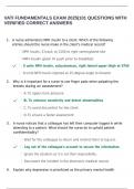 VATI FUNDAMENTALS EXAM 2025&vert;101 QUESTIONS WITH VERIFIED CORRECT ANSWERS