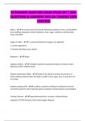 VETERINARY ASSISTING EXAM STUDY SET &vert; 200&plus; QUESTIONS & ANSWERS 2025 &lpar;A&plus; GRADED 100&percnt; VERIFIED&rpar;