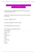 Veterinary Assistant Final EXAM PREP TEST QUESTIONS & ANSWERS