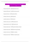 NAVTA Veterinary Assistant ACTUAL EXAM QUESTIONS & ANSWERS