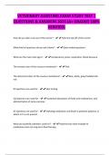 VETERINARY ASSISTING EXAM STUDY TEST &vert; QUESTIONS & ANSWERS 2025 &lpar;A&plus; GRADED 100&percnt; VERIFIED&rpar;