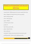 IBAM Test &num;1 Questions and Answers 100&percnt; Pass