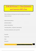 PNB 2274 Exam 3 – Chen Questions and Answers 100% Pass