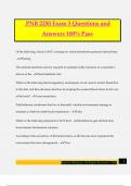 PNB 2250 Exam 3 Questions and Answers 100&percnt; Pass
