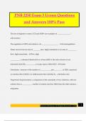 PNB 2250 Exam 3 Uconn Questions and Answers 100&percnt; Pass