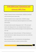 PNB 2250 Exam 3 Questions and Answers 100&percnt; Pass
