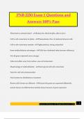 PNB 2250 Exam 1 Questions and Answers 100&percnt; Pass