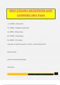 MNT 2 EXAM 1 QUESTIONS AND ANSWERS 100&percnt; PASS