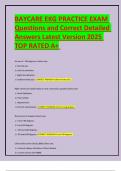 BAYCARE EKG PRACTICE EXAM Questions and Correct Detailed Answers Latest Version 2025 TOP