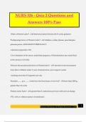 NURS 326 - Quiz 2 Questions and Answers 100&percnt; Pass