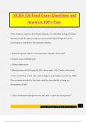 NURS 326 Final Exam Questions and Answers 100&percnt; Pass