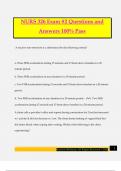 NURS 326 Exam &num;2 Questions and Answers 100&percnt; Pass