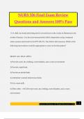NURS 326 Final Exam Review Questions and Answers 100&percnt; Pass
