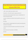 NURS 326 Bundled Exams Questions and Answers 100&percnt; Pass Guaranteed&comma; Reviewed 2025