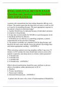 RNSG 1430 FINAL REVIEW EXAM Question and Answers Latest Versions 2025 TOP RATED A&plus;