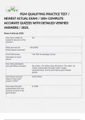PGM QUALIFYING PRACTICE TEST &sol; NEWEST ACTUAL EXAM &sol; 100&plus; COMPLETE ACCURATE QUIZZES WITH DETAILED VERIFIED ANSWERS &sol; 2025&period;