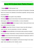 ADVANCED PATHOPHYSIOLOGY EXAM 1 QUIZZES AND ANSWERS&lpar;2025&sol;2026&rpar;