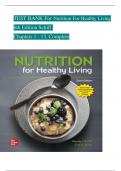 TEST BANK For Nutrition For Healthy Living 6th Edition By Schiff &vert;All Chapters &lpar;1 - 13&rpar;&vert; Complete Guide A&plus;