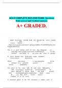 ACLS COMPLETE 2025-2026 EXAM&period; Questions With correct and Verified Answers&period; A&plus; GRADED&period;