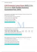 CAN Prometric Latest Exam 2025 &lpar;150&plus;  Questions With Verified Answers&rpar;  Guaranteed Pass 100&percnt;