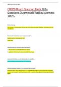 CBSPD Board Question Bank 100&plus;  Questions &lpar;Answered&rpar; Verified Answers  100&percnt;