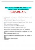 ACLS Heartcode EXAM 2025-2026&period; Questions with 100&percnt; Correct and verified Answers&period; GRADE A&plus;&period;