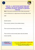 DAD 220 - 4-1 QUIZ EXAM QUESTIONS AND  CORRECT DETAILED ANSWERS &lpar;VERIFIED  ANSWERS&rpar; &vert;&vert;ALREADY GRADED A&plus;&vert;&vert;NEWEST  VERSION