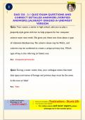 DAD 220 - 3-1 QUIZ EXAM QUESTIONS AND  CORRECT DETAILED ANSWERS &lpar;VERIFIED  ANSWERS&rpar; &vert;&vert;ALREADY GRADED A&plus;&vert;&vert;NEWEST  VERSION