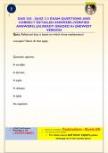 DAD 220 - QUIZ 2-2 EXAM QUESTIONS AND  CORRECT DETAILED ANSWERS &lpar;VERIFIED  ANSWERS&rpar; &vert;&vert;ALREADY GRADED A&plus;&vert;&vert;NEWEST  VERSION
