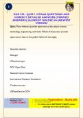 DAD 220  EXAM QUESTIONS AND CORRECT DETAILED ANSWERS &lpar;VERIFIED ANSWERS&rpar; &vert;&vert;ALREADY GRADED A&plus;&vert;&vert;NEWEST VERSION