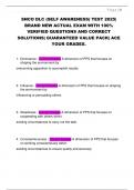 SNCO DLC &lpar;SELF AWARENESS&rpar; TEST 2025&vert;  BRAND NEW ACTUAL EXAM WITH 100&percnt;  VERIFIED QUESTIONS AND CORRECT  SOLUTIONS&vert; GUARANTEED VALUE PACK&vert; ACE  YOUR GRADES&period;