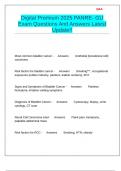 Digital Premium 2025 PANRE- GU Exam Questions And Answers Latest Update&excl;&excl;