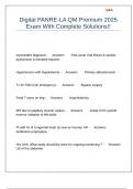 Digital PANRE-LA QM Premium 2025 Exam With Complete Solutions&excl;&excl;