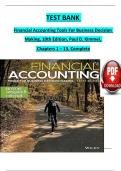 TEST BANK  Financial Accounting Tools For Business Decision  Making&comma; 10th Edition&comma; Paul D&period; Kimmel&comma;  Chapters 1 &ndash; 13&comma; Complete