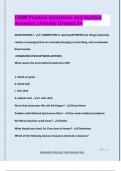 CNIM Practice Questions and Verified  Answers &vert; Already Graded A&plus;
