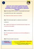 NCTI MT1-MT2 EXAM QUESTIONS AND  CORRECT DETAILED ANSWERS &lpar;VERIFIED  ANSWERS&rpar; &vert;&vert;ALREADY GRADED A&plus;&vert;&vert;NEWEST  VERSION