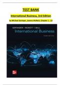 TEST BANK International Business&comma; 3rd Edition by Michael Geringer&comma; Jeanne McNett&period; Chapter 1 - 15