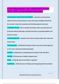 Food Marketing Test 2024&sol;2025 Exam  Q7A 100&percnt; Guaranteed Success