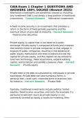 CAIA Exam 1 Chapter 1 QUESTIONS AND ANSWERS 100- SOLVED &lpar;Newest 2025&rpar;