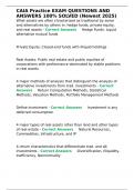 CAIA Practice EXAM QUESTIONS AND ANSWERS 100- SOLVED &lpar;Newest 2025&rpar;