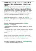 GSSE Abdomen Questions and Verified Answers&comma; 100- Guarantee Pass &lpar;Latest 2025&rpar;