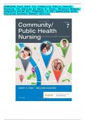 COMPLETE Test Bank for Community Public Health Nursing 7th Edition by Mary A&period; Nies&comma; Melanie McEwen Complete Guide All Chapters &lpar;1-34&rpar; Questions with Verified Answers Newest Edition