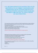 CNA HEADMASTER EXAM AND PRACTICE EXAM  2025 WITH ACTUAL CORRECT QUESTIONS AND  VERIFIED DETAILED ANSWERS &vert;FREQUENTLY  TESTED QUESTIONS AND SOLUTIONS &vert;ALREADY  GRADED A&plus;&vert;BRAND NEW &excl;&excl;&excl;&vert;LATEST UPDATE  &vert;GUARANTEED PASS