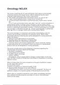 Oncology NCLEX  exam with 100&percnt; correct answers 2025