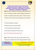 PHARM HESI PRACTICE EXAM EXAM  QUESTIONS AND CORRECT DETAILED  ANSWERS &lpar;VERIFIED ANSWERS&rpar; &vert;&vert;ALREADY  GRADED A&plus;&vert;&vert;NEWEST VERSION