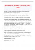NGN Maternal Newborn Proctored Exam 1 2024