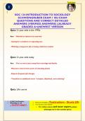 SOC 134 INTRODUCTION TO SOCIOLOGY  SCHWEINGRUBER EXAM 1 ISU EXAM  QUESTIONS AND CORRECT DETAILED  ANSWERS &lpar;VERIFIED ANSWERS&rpar; &vert;&vert;ALREADY  GRADED A&plus;&vert;&vert;NEWEST VERSION
