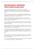 NGN MATERNAL NEWBORN PROCTORED EXAM 2 2024