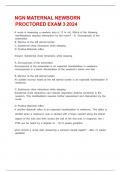 NGN Maternal Newborn Proctored Exam 3 2024